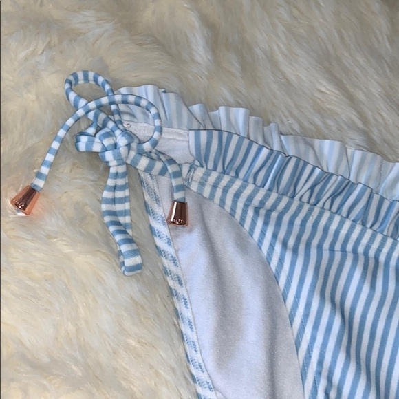 Ted Baker Ruffle Stripe Bikini Bottoms - Picture 4 of 7
